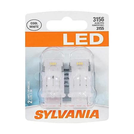3156: White LED Mini Bulb, 2 Pack