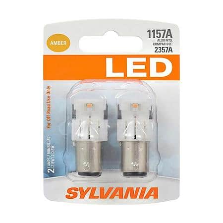 1157A: Amber LED Mini Bulb, 2 Pack
