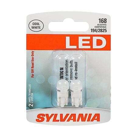 168 White LED Mini Light Bulb, 2 Pack
