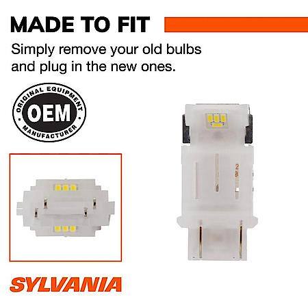 4157: White LED Mini Bulb, 2 Pack