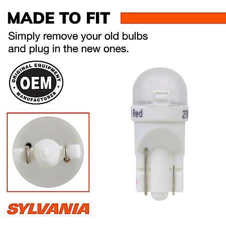 168R Red LED Mini Light Bulb, 2 Pack