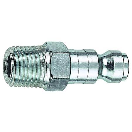 1/4in T-Style Plug x 1/4" Male NPT Plug, 2-Pack