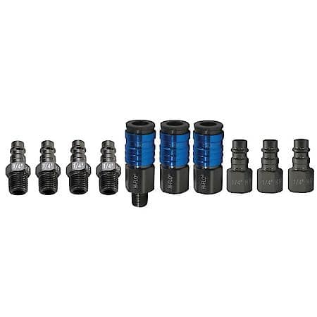 10-Piece Premium Hi Flo Coupler and Plug Kit for Enhanced Airflow and Connection