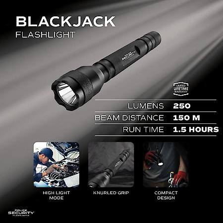 Blackjack Flashlight, Light Output: 180 Lumens