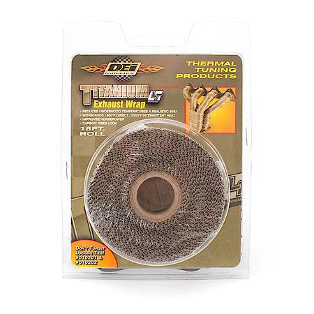 Titanium Exhaust Wrap, 1 Inch X 15 Feet, Handles 1800 Deg. Direct