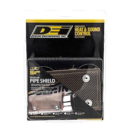 Titanium Pipe Shield, 4 Inches X 12 Inches, Up To 1350 Deg., Includes Hardware