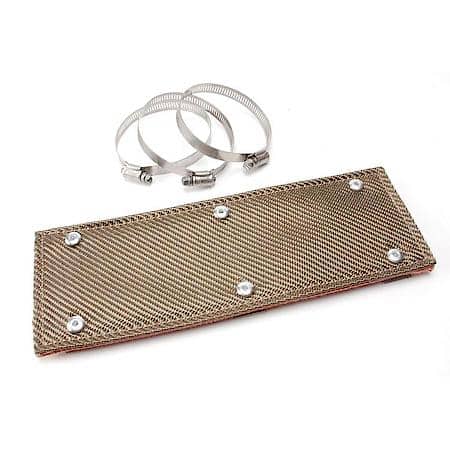 Titanium Pipe Shield, 4 Inches X 12 Inches, Up To 1350 Deg., Includes Hardware