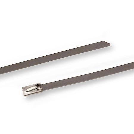 Stainless-Steel Locking Ties, 20 Inches, 10-Pack, 100Lb Tensile Strength