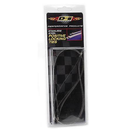 Stainless-Steel Positive Locking Ties, 7mm X 14 Inches (4-Pack)