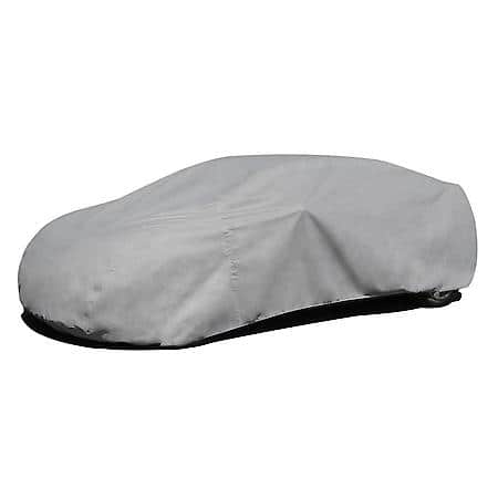 Ultra Car Cover, Gray, Size 1: Fits up to 13'1" L, 3 Layers, Water Resistant