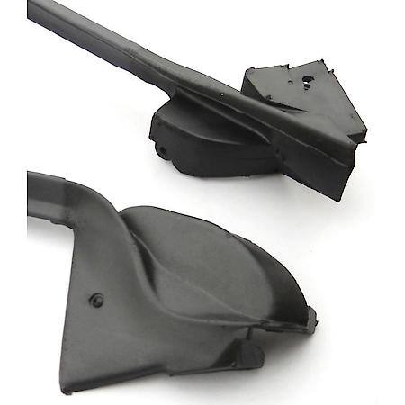 Camaro Firebird Door Weatherstrips Coupe, 1970-1981, Black