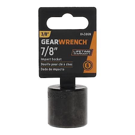 3/8" Drive 6 Point Standard Impact Sae Socket 7/8"