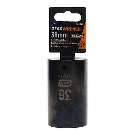 1/2" Drive 6 Point Deep Impact Metric Socket 36mm