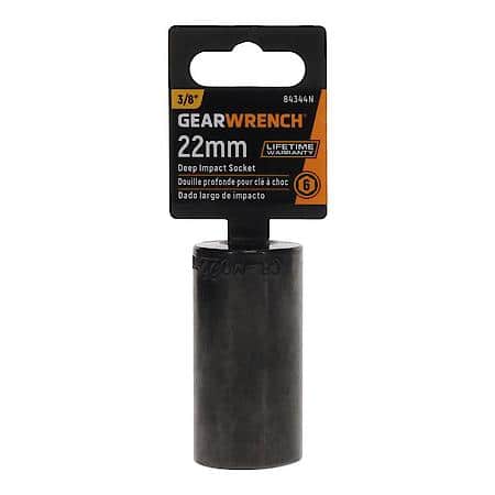3/8" Drive 6 Point Deep Impact Metric Socket 22mm