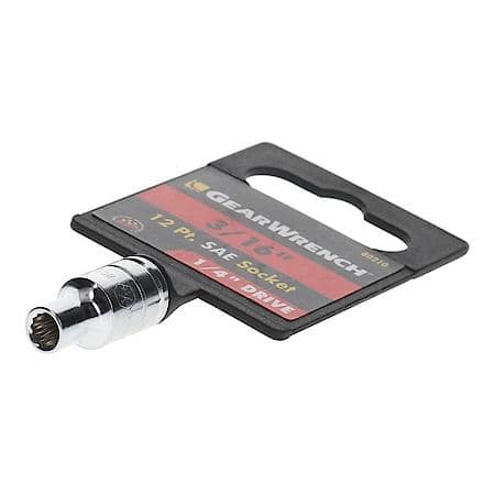 1/4" Drive 12 Point Standard Sae Socket 3/16"