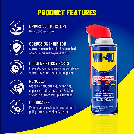 Smart Straw Multi-Purpose Lubricant Spray, 12 oz.
