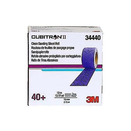 Cubitron II Hookit Clean Sanding Sheet Roll 737U, 40+, 70 mm x 8 m