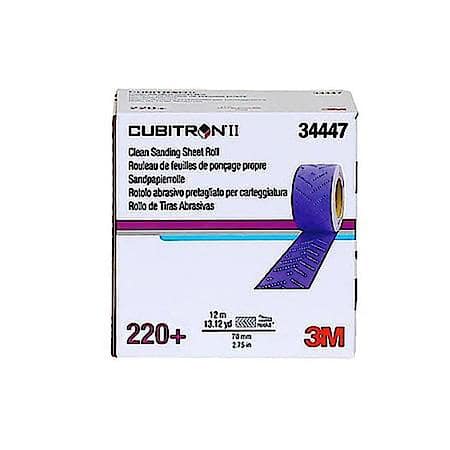 Cubitron II Hookit Clean Sanding Sheet Roll 737U, 220+, 70 mm x 12 m
