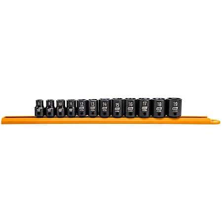 12 Piece 3/8" Drive 6 Point Standard Impact Metric Socket Set