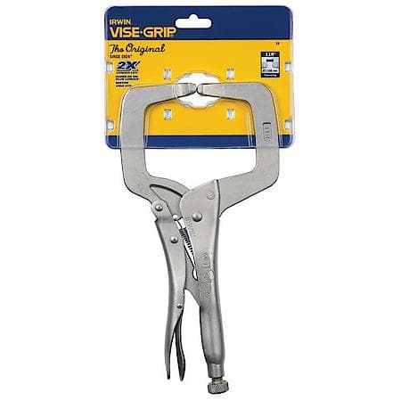 11" Locking Clamp with Regular Tips - 11" (275 mm) - High Grade Alloy Steel - Heat Treated