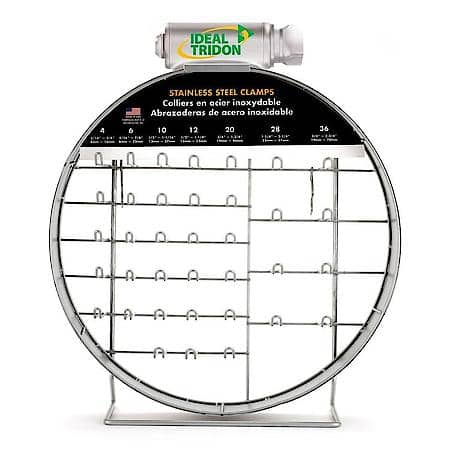 Empty 450 Hose Clamp Display Rack -