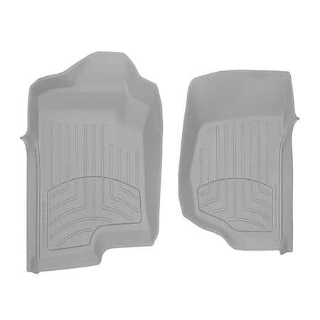 Floor Mats: Black, Rubber, W/ Deep Channels, All Weather, Universal, 3 Pk