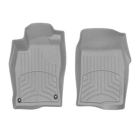 Floor Mats: Black, Rubber, W/ Deep Channels, All Weather, Universal, 3 Pk
