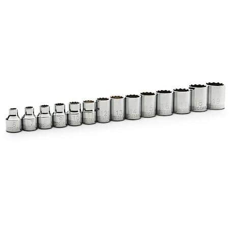 14 Piece 3/8" Drive 12 Point Standard Metric Socket Set