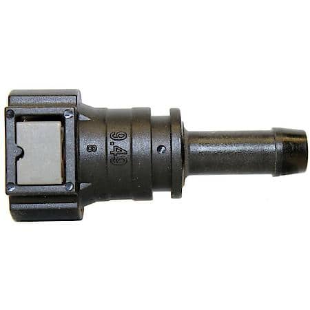 Transmission Line Quick Connector - 3/8 Straight Push Quick Connect to Rubber