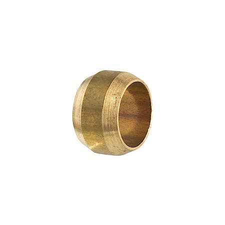 Brass Compression Sleeve, 5/16 Tube, 1/Card