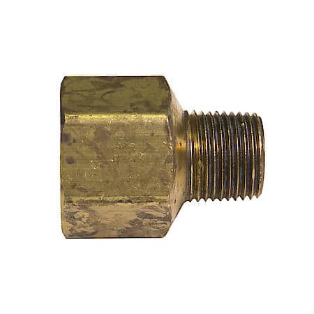 Brass Adapter, Male (3/8-18 Npt), Female (1/2-14 Npt), 1/Card
