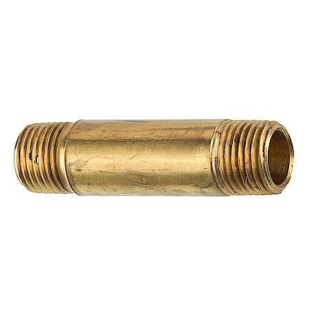 Brass Long Nipple, 1-1/2 Length, Male (1/8-27 Npt), 1/Card