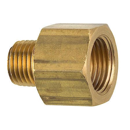 Brass Adapter, Male (1/4-18 Npt), Female (3/8-18 Npt), 1/Card