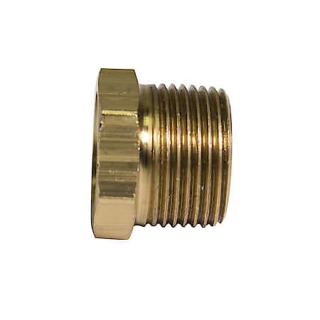 Brass Bushing, Male (3/4-14 Npt), Female (1/2-14 Npt), 1/Card