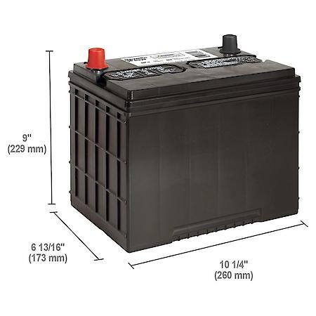 Battery : 24F Group Size, 550 CCA, 685 CA, 85 Minute Reserve Capacity
