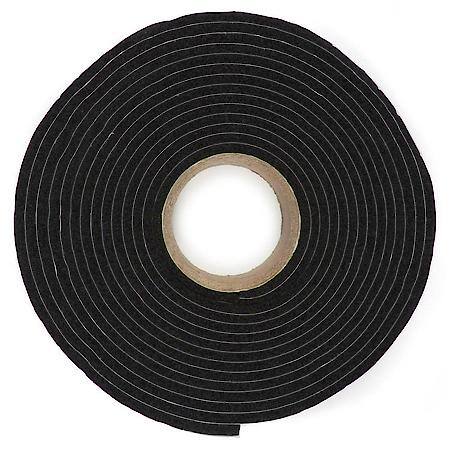 Multi Purpose Camper Top Seal, Adhesive Backed, 1-1/4 in. x 3/16 in. 100 ft