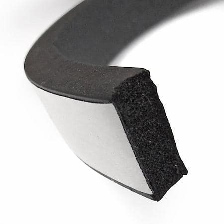 Multi Purpose Weatherstrip for Doors and Trunks, 3/4 in. x 5/16 in. 10 ft, Black