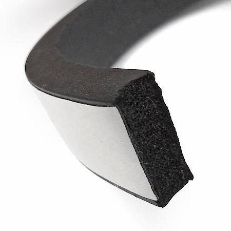 Multi Purpose Weatherstrip, 3/4 in. x 5/16 in. 20 ft, Black