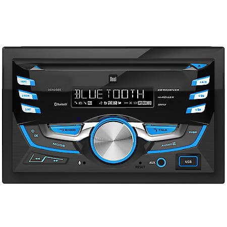 Double Din Am/Fm Bluetooth Cd Receiver With Usb, Front Aux Input