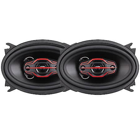 4-Way 4"X6" Speakers With 100 Watts Max And 25 Watts Continuous Power Handling