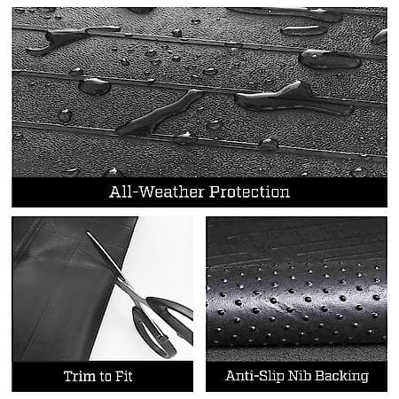 Car & SUV Cargo Liner, Black Rubber, Classic, Universal, 1 Piece , For Trunk