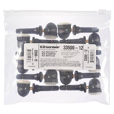 Programmable Tire Pressure Sensor (TPMS): Snap-In Rubber Valve, 12 Piece