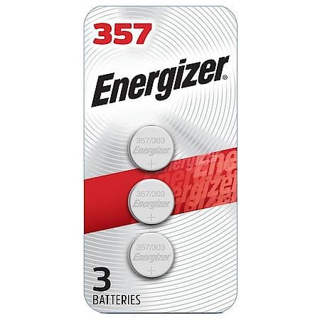 357/303 Batteries (3 Pack), 1.5V Silver Oxide Button Cell Batteries