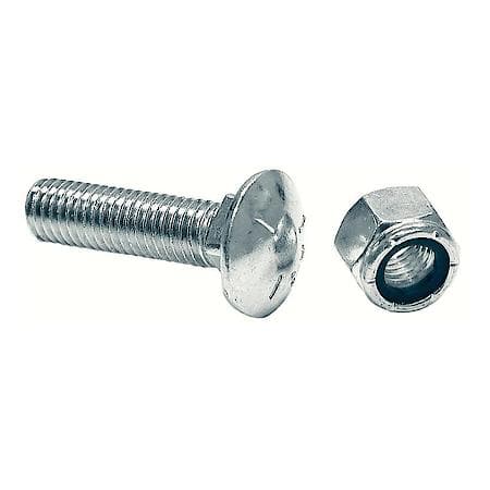 Bulk Cutting Edge 1/2 x 3-1/2 Inch Carriage Bolt And Locknut - Set Of 10