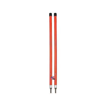3/4 x 28 Inch Fluorescent Orange Bumper Marker Sight Rods with Hardware