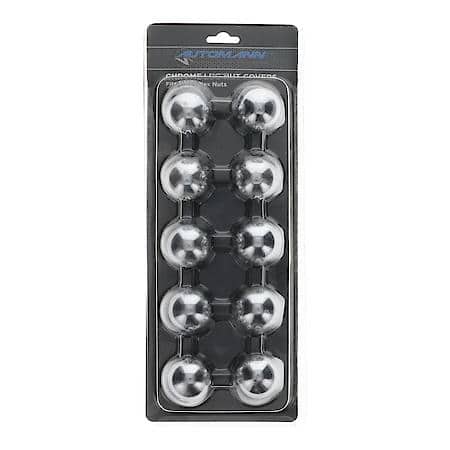 Chrome Steel Push On 1-1/2In 10Pk