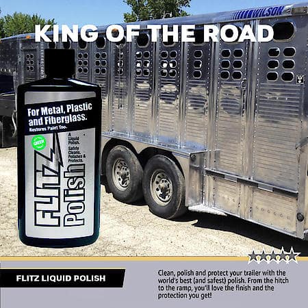 Metal, Pastic & Fiberglass Polish Liquid: Anti-Tarnish Formula, 16 Oz