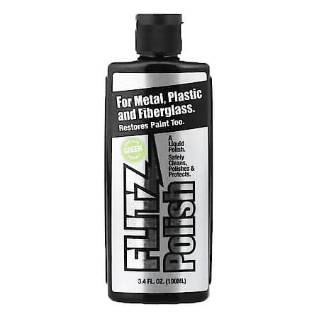 Metal, Pastic & Fiberglass Polish Liquid: Anti-Tarnish Formula, 16 Oz