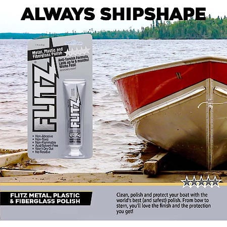Metal, Plastic & Fiberglass Polish: Removes Tarnish, Rust & More