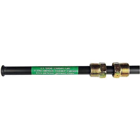 Domestic Poly-Armour PVF Steel Brake Line, 3/8 x 8